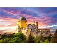 Puzzle 100 pièces, beauté Naturelle, château, Portugal, Palais de Pena 45,5x35,5CM