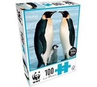 WWF Puzzle 100 pièces-Animaux-Famille pingouin, 104
