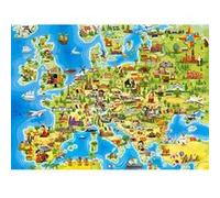 Puzzle 100 pièces : Carte de l'Europe Castorland G