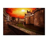 Puzzle 100 pièces Château des Ducs de Bretagne Nantes, France, Souvenir de Voyage, 45,5 x 35,5 cm