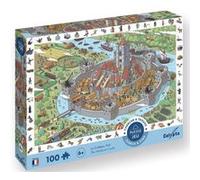 Sentosphère - Puzzle - 100 pièces - Le Château Fort - Cherche et Trouve - Création Sentosphère - Coffret créatif avec Jeu d'observation pour Enfants à partir de 6 Ans - 7506