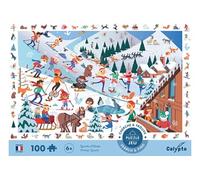 Puzzle 100 pièces SentoSphère Cherche et trouve Sports d'Hiver Multicolore E