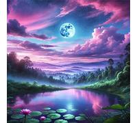 Puzzle 100 pièces,Ciel Nuages Lune Puzzles pour Adultes,Jeux éducatifs,Puzzles Artistiques à Faire Soi-Même idéal pour la Décoration Intérieure et Les Cadeaux