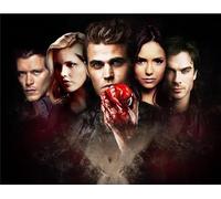 Puzzle 100 pièces Damon's Classic Film Bloodlust Diaries Horror Romance Posters pour Adultes Jouets Jeu de décompression Vy146Nt 45,5 x 35,5 cm