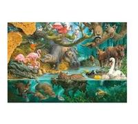 Puzzle 100 pièces : Familles d'animaux sur la rive aille Unique Coloris Unique G