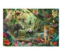 Puzzle 100 pièces : Faune colorée dans la jungle Schmidt G