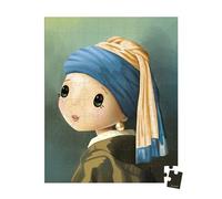 Puzzle 100 pièces Inspiré de Vermeer avec poster