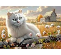 Puzzle 100 Pièces Jeux éducatif Défi Jouets Chat Fleuriste de la Ferme Puzzles Classiques Puzzle DIY Cadeaux de l'art de la Décoration Moderne