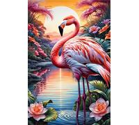 Puzzle 100 pièces Jeux éducatif Défi Jouets Flamants Roses du lac de la Jungle Puzzles Classiques Puzzle DIY Cadeaux de l'art de la Décoration Moderne