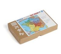 Puzzle Michèle Wilson - Puzzle en bois Carte de France des départements, 100 pièces, fait main