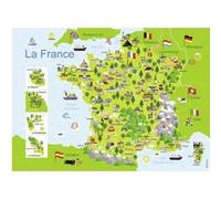 Puzzle 100 pièces Nathan Carte de France F