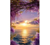 Puzzle 100 Pieces Océan Lever Soleil, Jeu éducatif Défi Jouets Stimule Concentration et Imagination, Puzzle Adulte 100 Pièces 40 x 28 cm