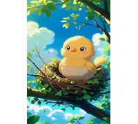 Puzzle 100 Pieces, Oiseaux Dessins Animés, 40x28 cm Divertissement Créatif, Jeu éducatif Challenge Toy, Cadeau Garcon et Fille, Puzzle Adulte 100 Pièces