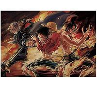Puzzle 100 pièces One Piece Anime Poster Ruffy Poster pour Adultes Jeux éducatifs Jouet 45,5 x 35,5 cm