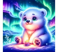 Puzzle 100 pièces,Ours Aurora Puzzles pour Adultes,Jeux éducatifs,Puzzles Artistiques à Faire Soi-Même idéal pour la Décoration Intérieure et Les Cadeaux