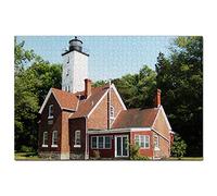 Puzzle 100 pièces, Parc d'État d'Erie Presque Isle, États-Unis, Amérique, Jeu, Illustration, Souvenir de Voyage, 45,5 x 35,5 cm