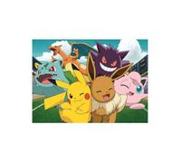Puzzle 100 Pieces Pokemon Pikachu Dracaufeu Bulbizarre Ectoplama Rondoudou Evoli - Enfant Collection Dessin Animé