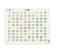 Puzzle 100 Pièces Puzzle Cadre - Apprendre À Compter : Chiffres De 1 À 100