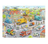 Puzzle 100 pièces - RAVENSBURGER - Véhicules de la ville - Pièces XXL - Pour enfants de 6 ans et plus