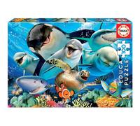 Puzzle Animaux 100 pièces - EDUCA - Selfie sous l'eau