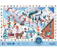 Puzzle 100 pièces SentoSphère Cherche et trouve Sports d'Hiver