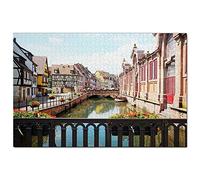 Puzzle 100 pièces, Vieille Ville, Petite Venise, Colmar, France, Souvenir de Voyage, 45,5 x 35,5 cm