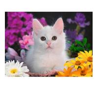 Ravensburger Puzzle enfant 100 pièces XXL Chat à paillettes – Dès 6 ans – Carton épais 13358