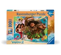 Ravensburger - Puzzle Enfant - 100 pièces XXL - Explorer de Nouveaux Mondes/Disney Vaiana 2 - Fille ou garçon dès 6 Ans - Puzzle de qualité supérieure - 12004101