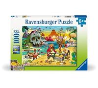 Ravensburger - Puzzle Enfant - 100 pièces XXL - Le trésor des Pirates - Fille ou garçon dès 6 Ans - Puzzle de qualité supérieure - Aventure - 12004133