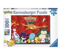 Puzzle 100 pièces XXL Pokémon préférés - Ravensburger - Paysage et nature - Rouge - 6 ans