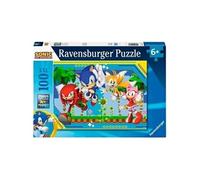 Puzzle 100 pieces XXL Sonic, Knuckles, Sonic, Tails et Amy / Sonic, Des 6 ans, Puzzle de qualité supérieure, 12001134