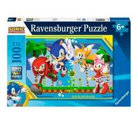 Puzzle 100 pièces XXL Sonic, Knuckles, Sonic, Tails et Amy / Sonic, Dès 6 ans, Puzzle de qualité supérieure, 12001134