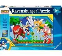 Puzzle 100 pieces XXL Sonic, Knuckles, Sonic, Tails et Amy / Sonic, Des 6 ans, Puzzle de qualité supérieure, 12001134