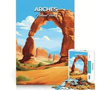 Puzzle 1000 Arches National Park Jeu de Construction précis et Amusant pour Les Deux Parties,Stimulant la réflexion et Le Temps,idéal pour Un Anniversaire ou Une activité Artistique (38x52cm)