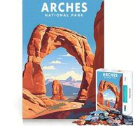 Puzzle 1000 Arches National Park Jeu de Construction précis et Amusant,Stimulant cognitif,idéal pour Un Anniversaire ou Une activité Artistique (50x75cm)