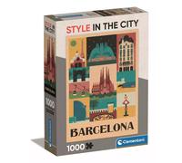 Clementoni Compact 1000 pièces - Style in The City, Barcelone