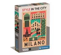 Clementoni – Puzzle 1000 pièces – Style in The City, Milan