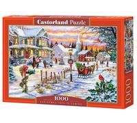 Castorland Puzzle 1000 pièces C-105274-2 – Arbre de Noël arrive, scène d'hiver, pour adultes