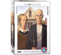 Puzzle 1000 elementów. Amerykański Gotyk, Grant Wood Eurographics