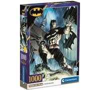 Clementoni Puzzle Batman CLI39714 – 1000 pièces, 70 x 50 cm, Bleu/Noir – Fabriqué en Italie