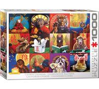 Puzzle 1000 elementów. Chinese Calendar 6000-5694 Eurographics