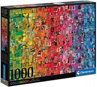 Clementoni Puzzle 39594 ColorBoom – Jeu de création et logique – Collage – 1000 pièces – Dès 14 ans