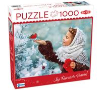 Puzzle 1000 elementów, Dziewczynka w czerwonych rękawiczkach AB S.A.