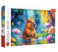 Trefl - Puzzle 1000 pièces - Capybara - Fond de cascade - Dès 14 ans
