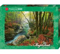 Puzzle 1000 elementów. Magiczny las. Potok w lesie Heye
