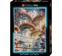 Puzzle 1000 elementów. Miasta przyszłości - Grzyby Heye