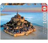 Educa Borrás - Puzzle 1000 pièces «Mont‑Saint‑Michel» 68 x 48 cm - À partir de 14 ans