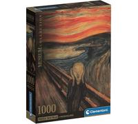Clementoni Puzzle 1000 pièces pour adultes Le Cri d’Edvard Munch 70 x 50 cm - Museum Collection