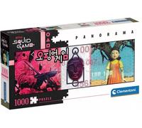 Puzzle 1000 elementów. Panorama Squid Game Clementoni
