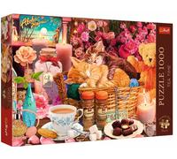 Trefl Premium Plus Quality - Puzzle Tea Time: Tout ce Qui est agréable - 1000 pièces, Série d'Images Nostalgiques Peintes, Pièces Parfaitement Assorties, pour Adultes et Enfants à partir de 12 Ans
